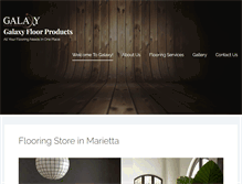 Tablet Screenshot of galaxyfloorproducts.com